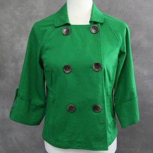 Old Navy Green Pea Coat Xsmall